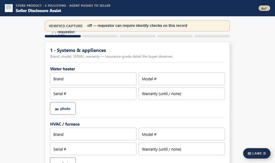Seller Disclosure Assist